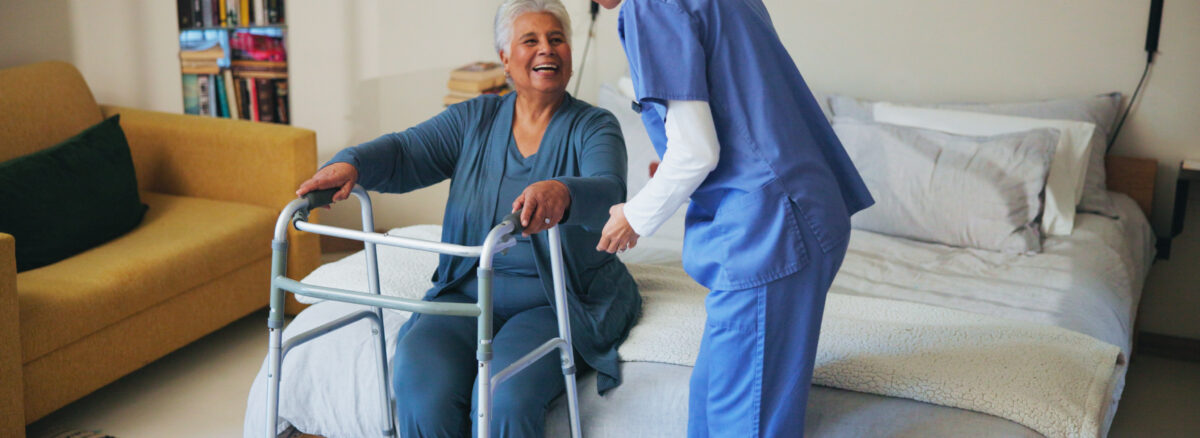 Senior patient receiving wound care treatment covered by Medicare Part B